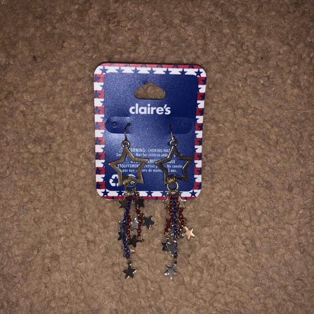 Claire’s America Colors Fish Hook Earrings